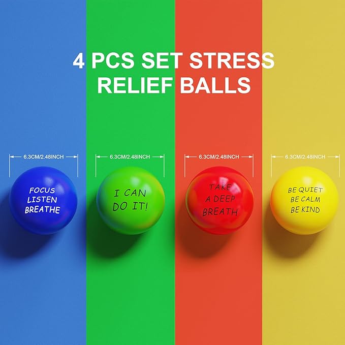 4 piece stress balls