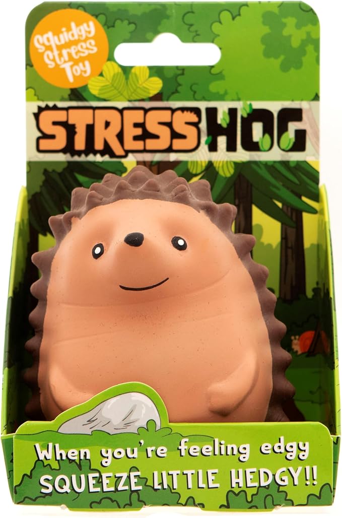 Squeezeable stress pig